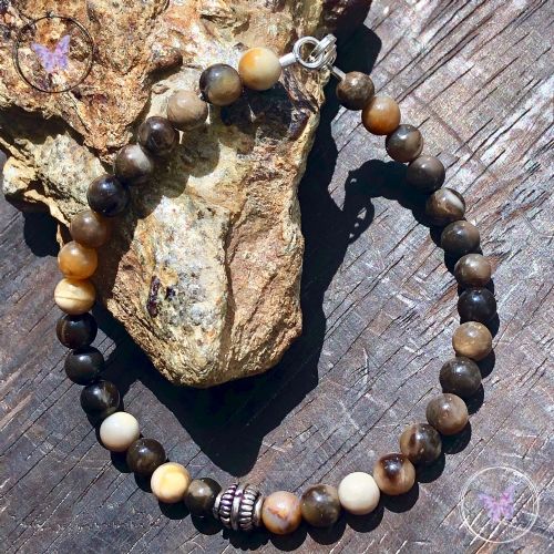 Men’s Petrified Wood Bracelet